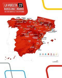 Mapa La Vuelta 2023