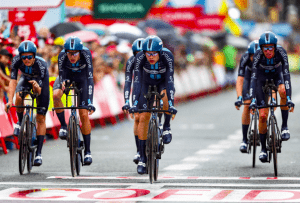 El Team dsm-firmenich se lleva la primera victoria de La Vuelta. Vía: La Vuelta a España