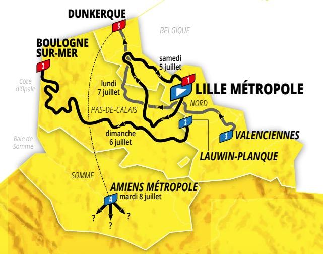 El Tour desvela las cuatro primeras etapas en Lille en 2025