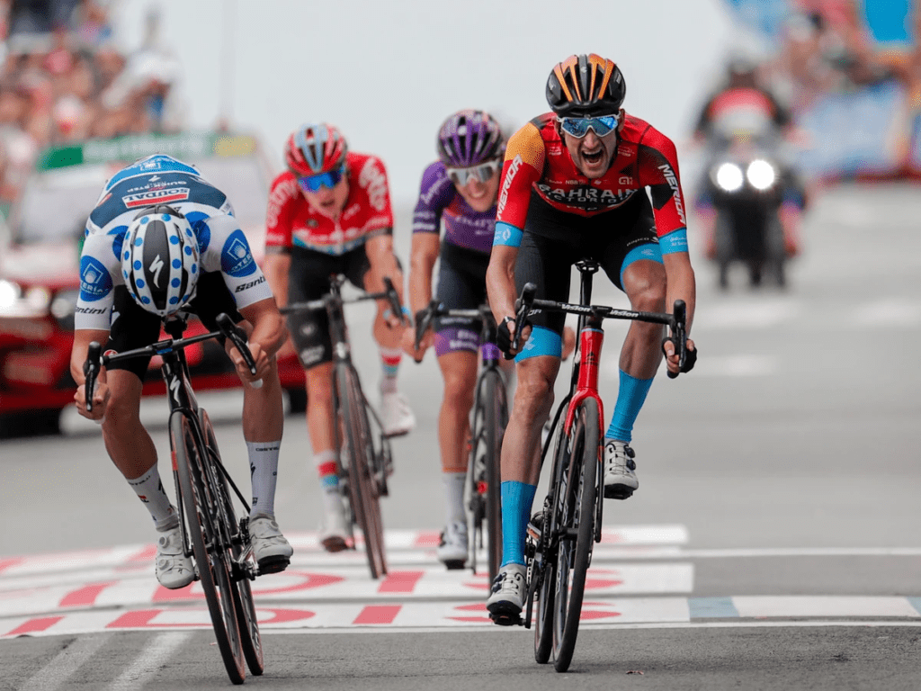 Wout Poels venciendo en la Vuelta a España 2024