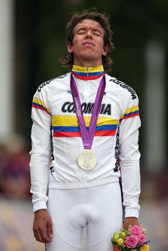 Rigoberto Urán con la plata olímpica en Londres 2012. Fuente: Getty Images